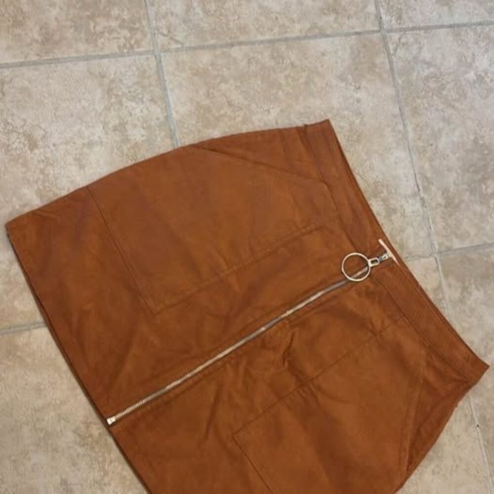 New With Tags Forever 21 Chloe & Katie Rust Corduroy Mini Skirt L